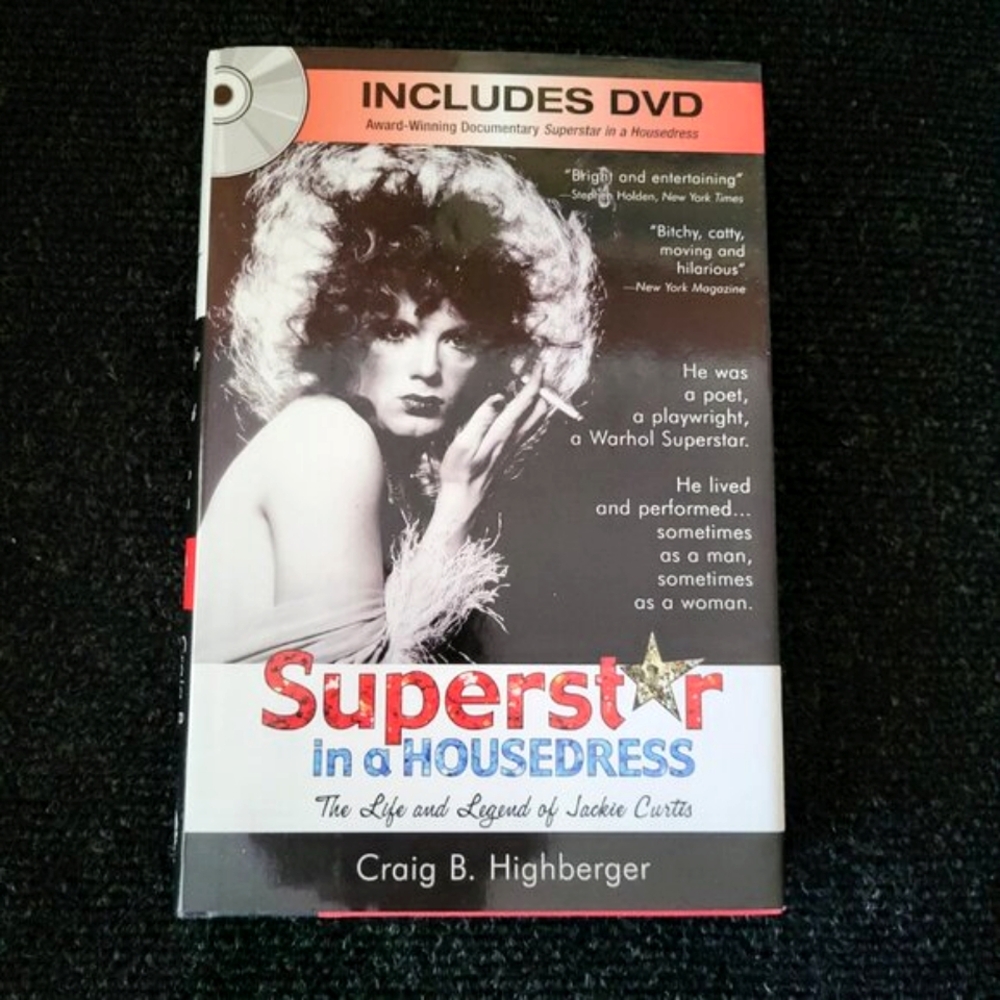 SUPERSTAR IN A HOUSEDRESS Jackie Curtis Drag Queen Biography + DVD Andy Warhol